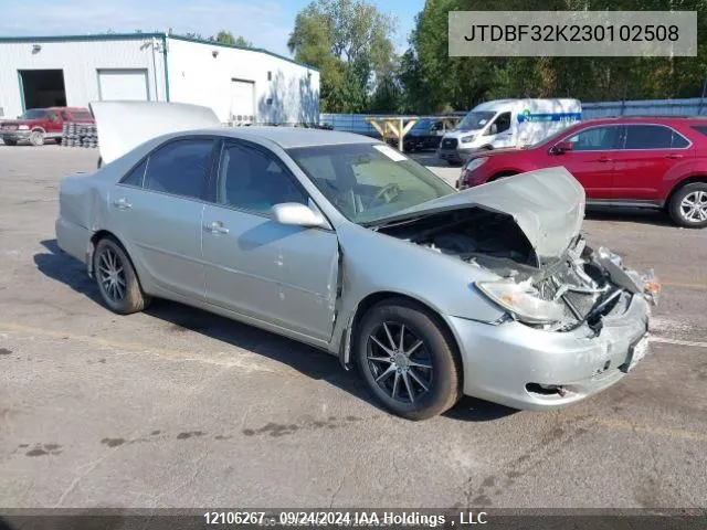 2003 Toyota Camry VIN: JTDBF32K230102508 Lot: 12106267