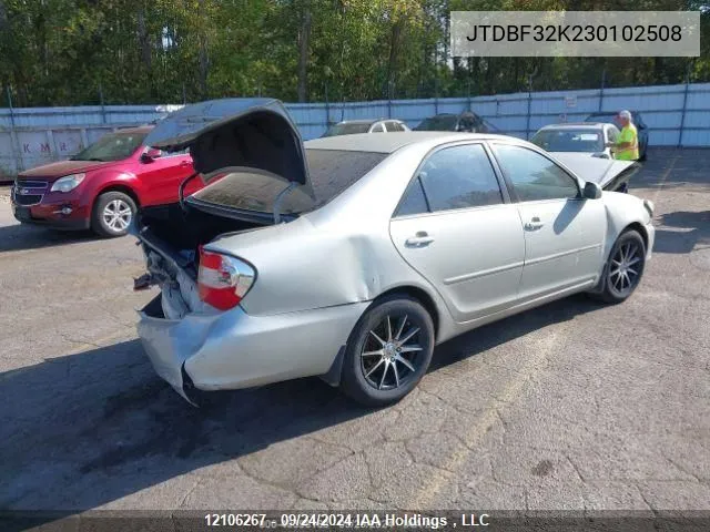 2003 Toyota Camry VIN: JTDBF32K230102508 Lot: 12106267