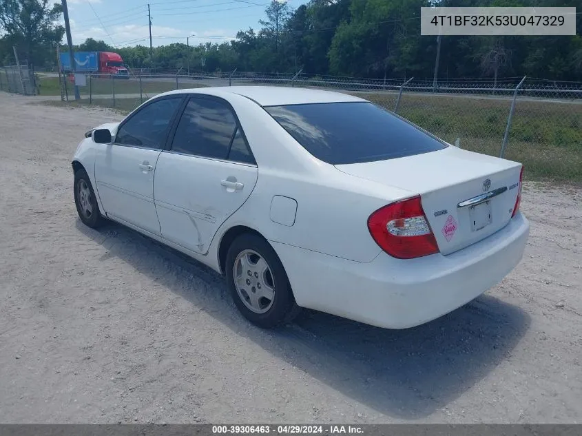 4T1BF32K53U047329 2003 Toyota Camry Le V6