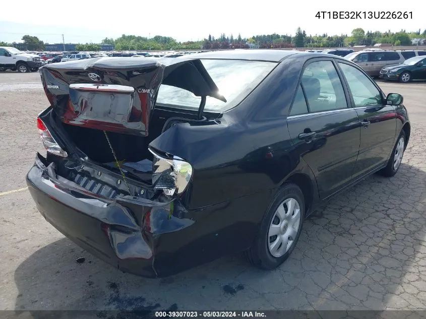 2003 Toyota Camry Le VIN: 4T1BE32K13U226261 Lot: 40725470