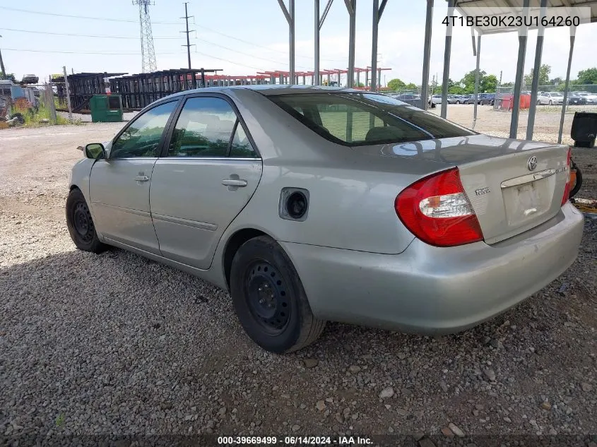 2003 Toyota Camry Xle VIN: 4T1BE30K23U164260 Lot: 39669499