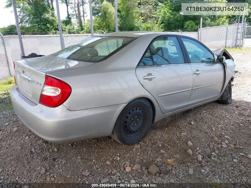 2003 Toyota Camry Xle VIN: 4T1BE30K23U164260 Lot: 39669499