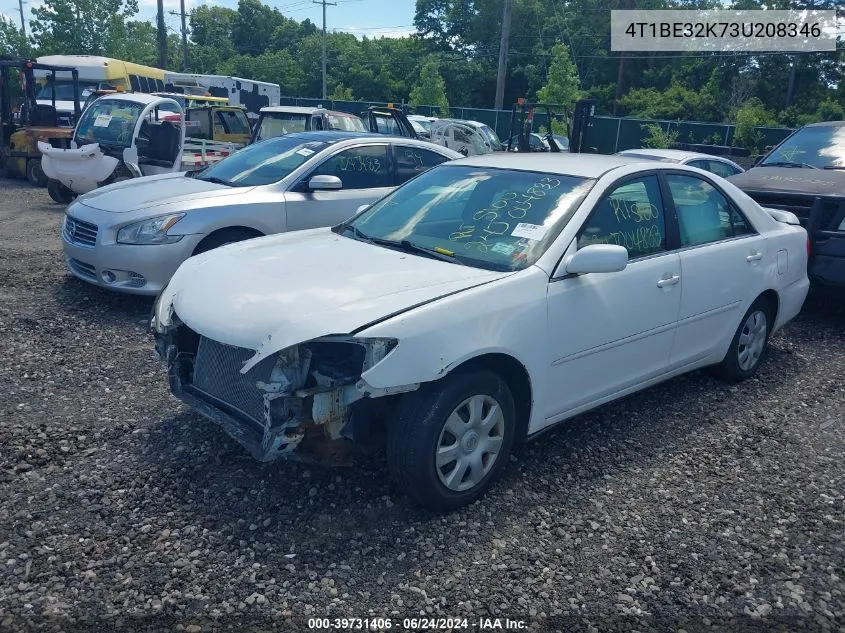 2003 Toyota Camry Le VIN: 4T1BE32K73U208346 Lot: 39731406