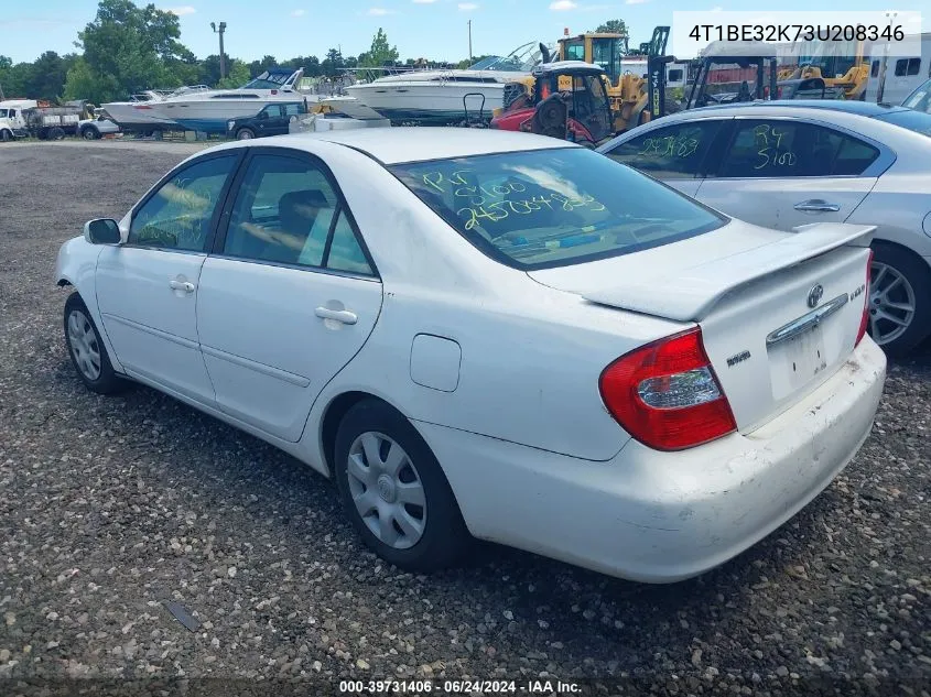 4T1BE32K73U208346 2003 Toyota Camry Le