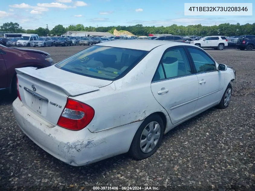 4T1BE32K73U208346 2003 Toyota Camry Le