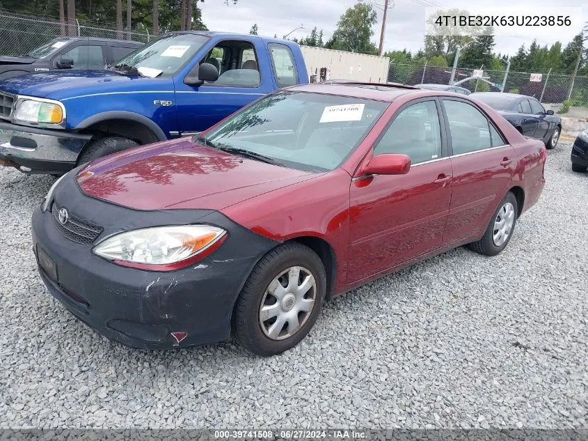 2003 Toyota Camry Le VIN: 4T1BE32K63U223856 Lot: 39741508