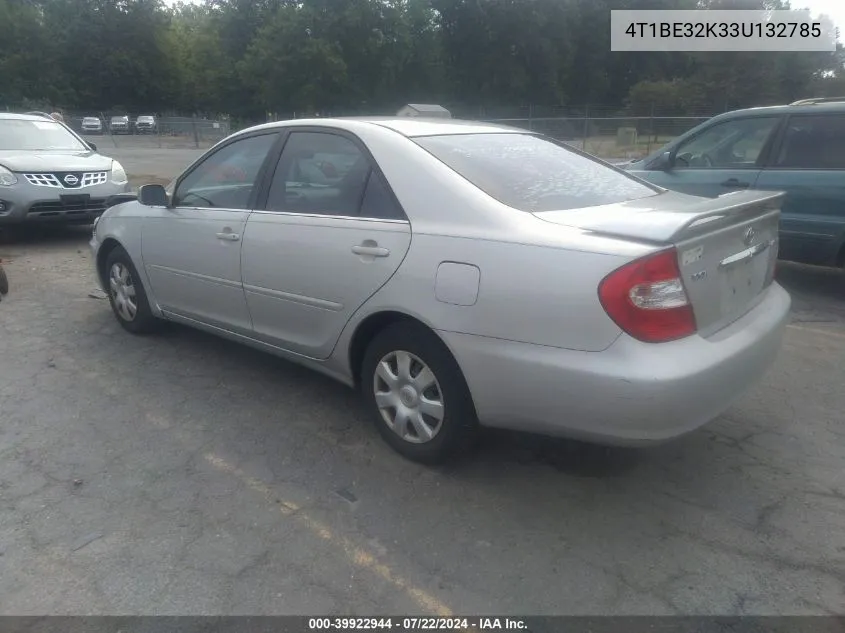 2003 Toyota Camry Le VIN: 4T1BE32K33U132785 Lot: 39922944