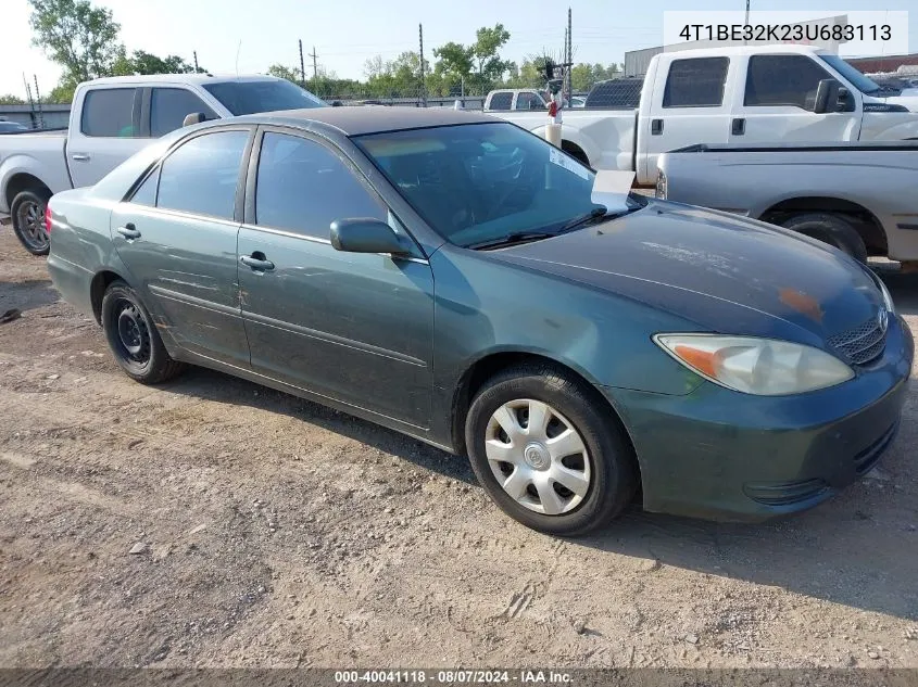 2003 Toyota Camry Le VIN: 4T1BE32K23U683113 Lot: 40041118