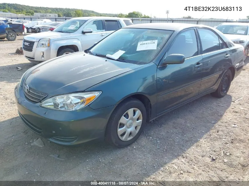 2003 Toyota Camry Le VIN: 4T1BE32K23U683113 Lot: 40041118