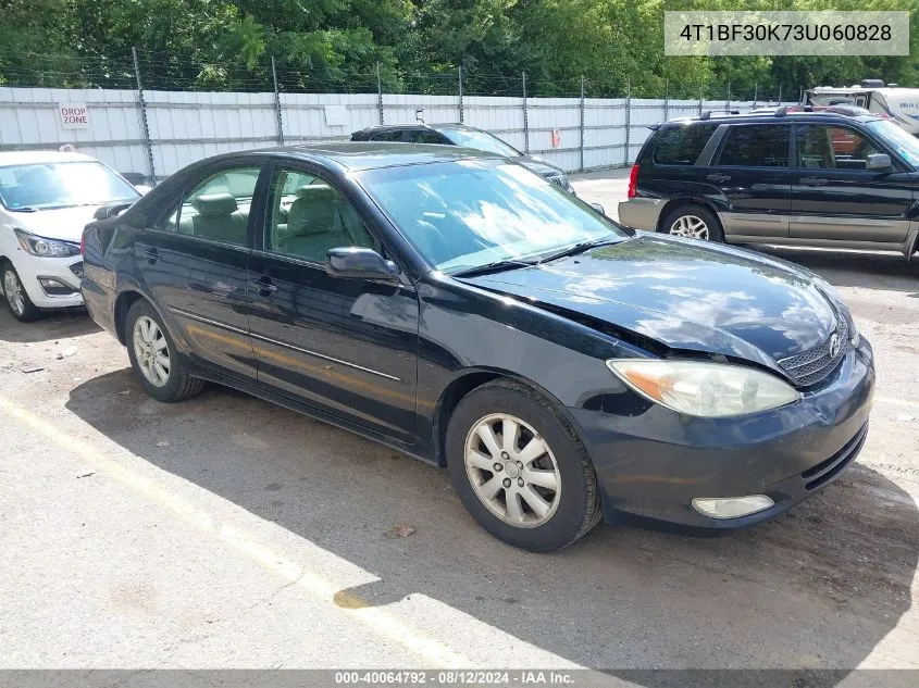 2003 Toyota Camry Xle V6 VIN: 4T1BF30K73U060828 Lot: 40064792