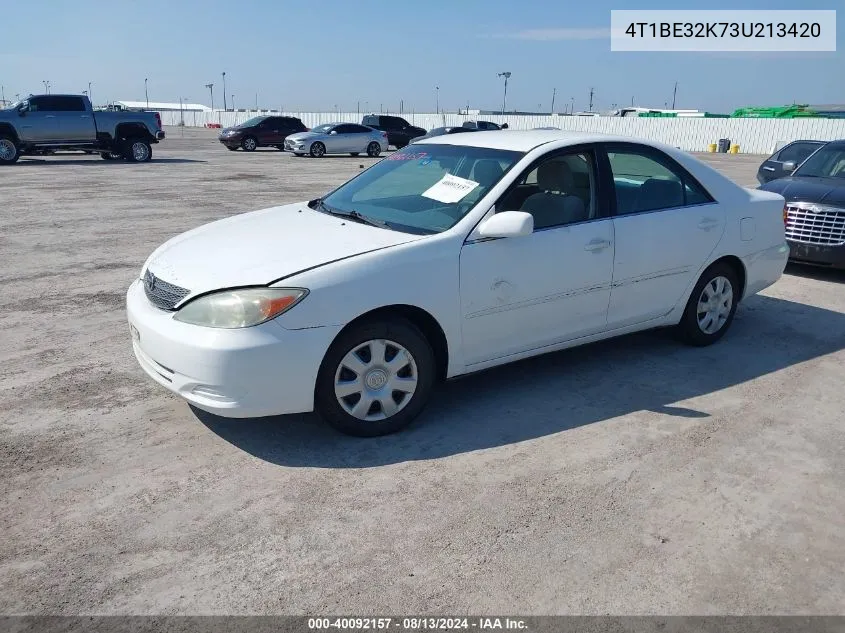 2003 Toyota Camry Le VIN: 4T1BE32K73U213420 Lot: 40092157