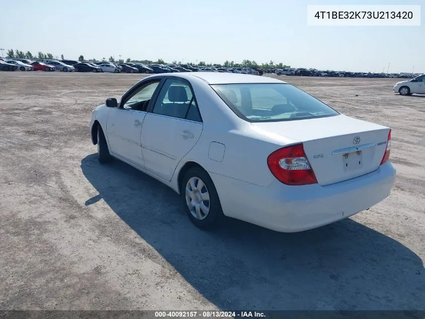 4T1BE32K73U213420 2003 Toyota Camry Le