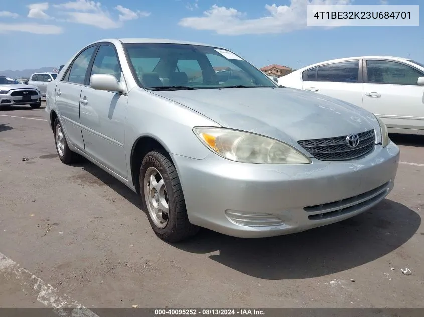 2003 Toyota Camry Le VIN: 4T1BE32K23U684701 Lot: 40095252