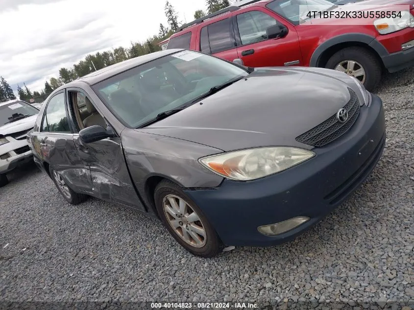 2003 Toyota Camry Xle V6 VIN: 4T1BF32K33U558554 Lot: 40104823