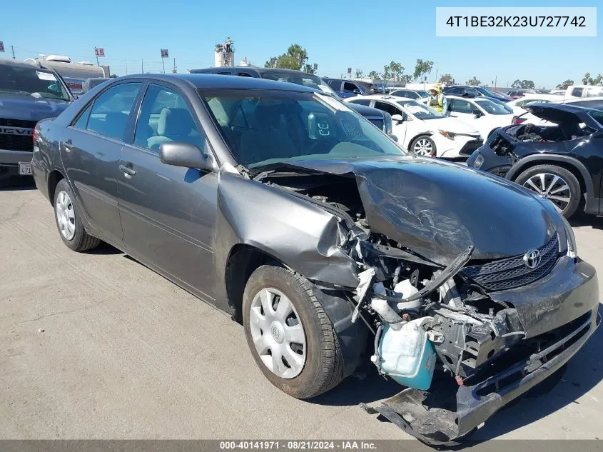 2003 Toyota Camry Le/Xle/Se VIN: 4T1BE32K23U727742 Lot: 40141971