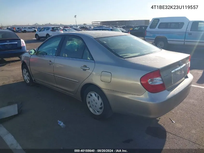 2003 Toyota Camry Le/Xle/Se VIN: 4T1BE32K23U119557 Lot: 40155640