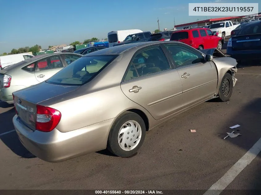 2003 Toyota Camry Le/Xle/Se VIN: 4T1BE32K23U119557 Lot: 40155640