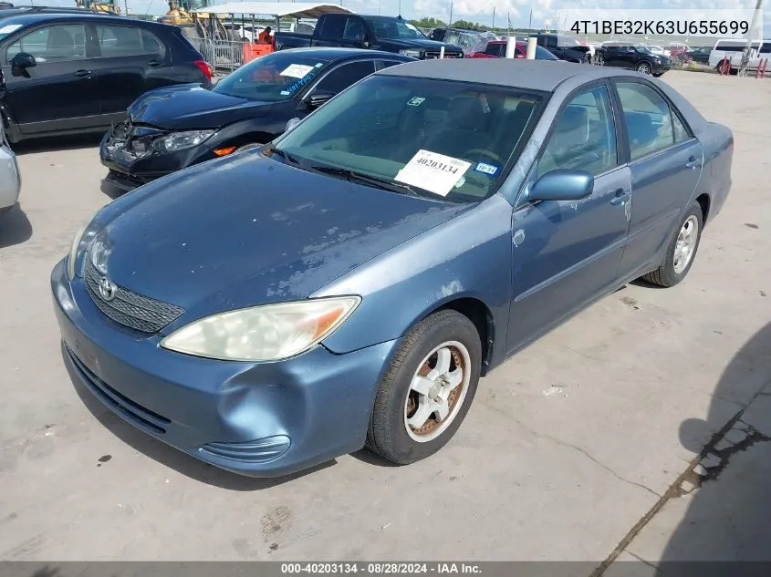 2003 Toyota Camry Le VIN: 4T1BE32K63U655699 Lot: 40203134