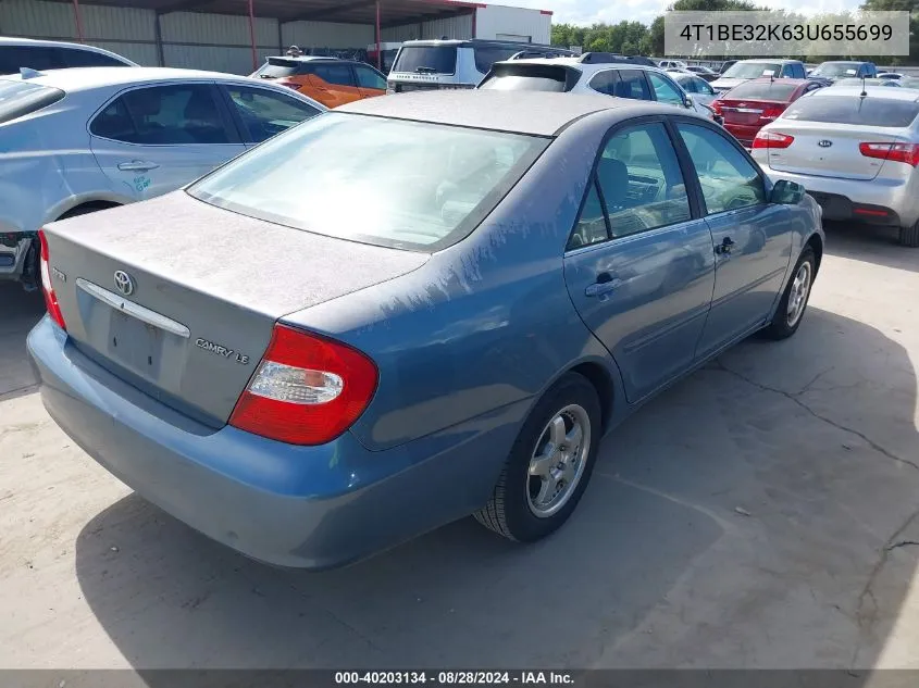 2003 Toyota Camry Le VIN: 4T1BE32K63U655699 Lot: 40203134