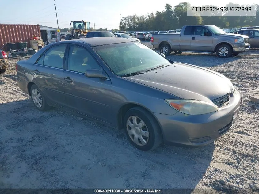 2003 Toyota Camry Le VIN: 4T1BE32K93U672898 Lot: 40211080