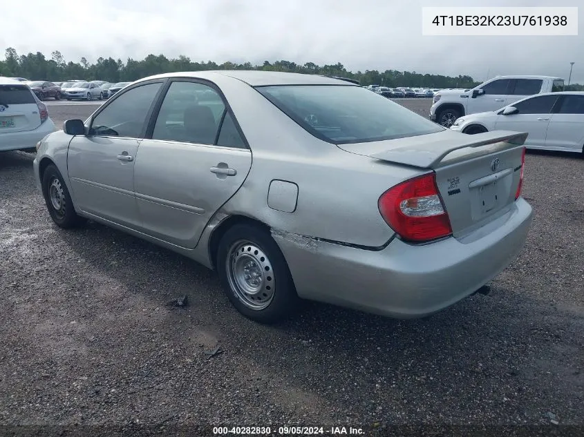 2003 Toyota Camry Se VIN: 4T1BE32K23U761938 Lot: 40282830