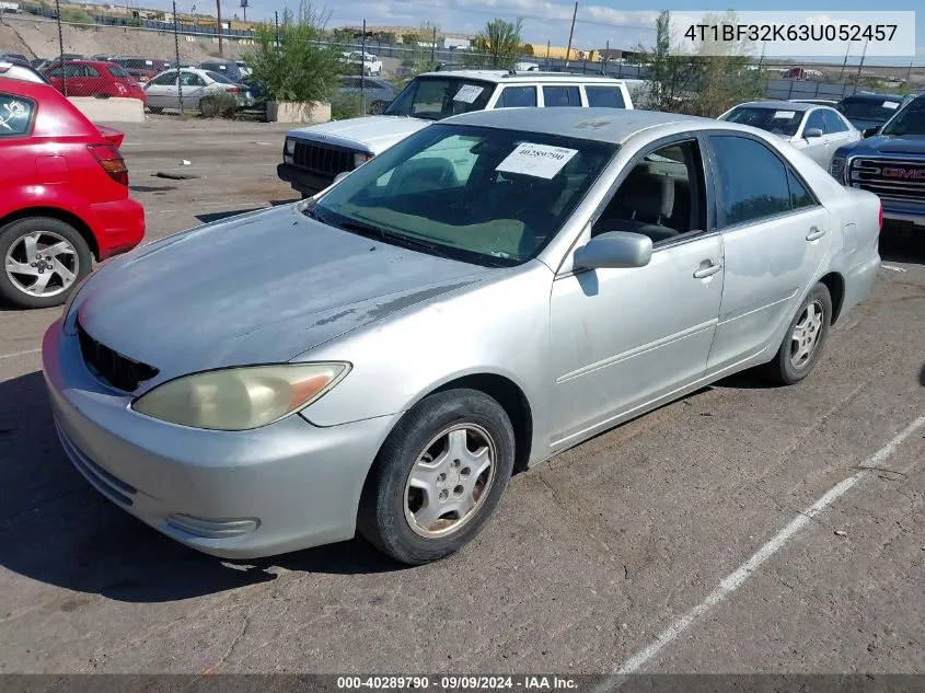 2003 Toyota Camry Le VIN: 4T1BF32K63U052457 Lot: 40289790