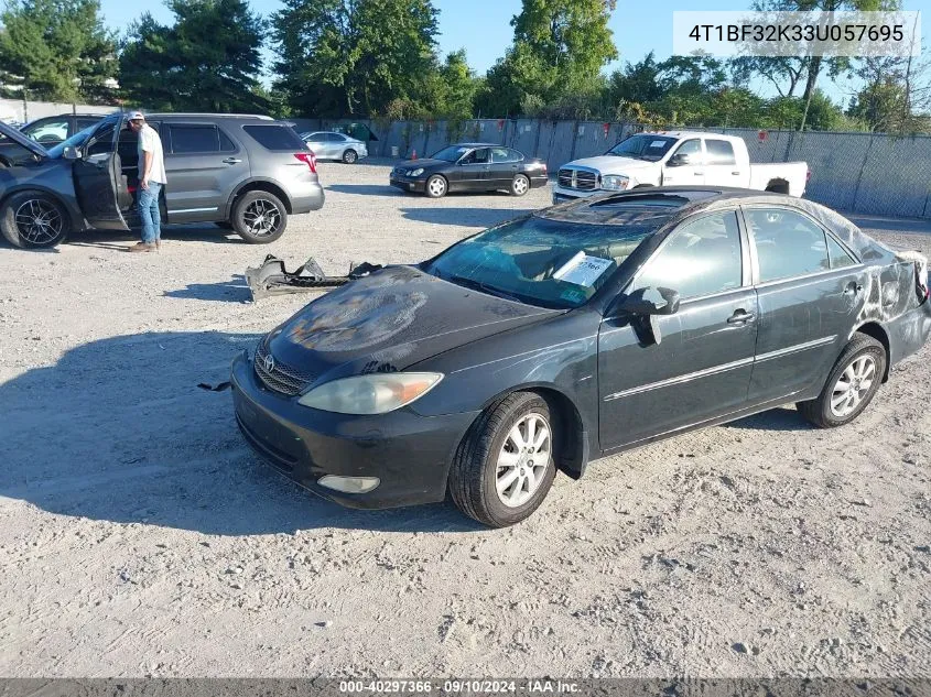 2003 Toyota Camry Le/Xle/Se VIN: 4T1BF32K33U057695 Lot: 40297366