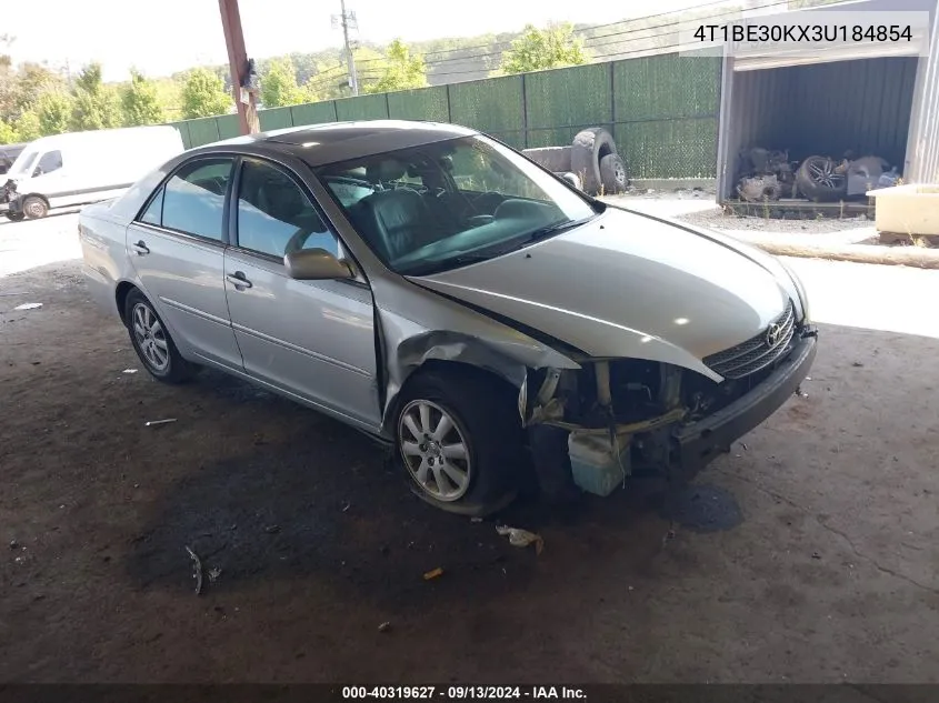 2003 Toyota Camry Xle VIN: 4T1BE30KX3U184854 Lot: 40319627