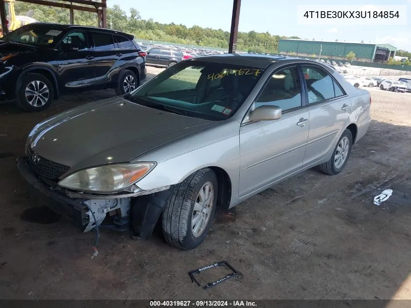 2003 Toyota Camry Xle VIN: 4T1BE30KX3U184854 Lot: 40319627