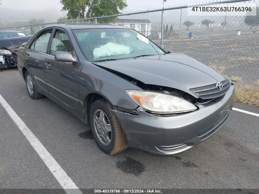 2003 Toyota Camry Le/Xle/Se VIN: 4T1BE32K63U766396 Lot: 40319766