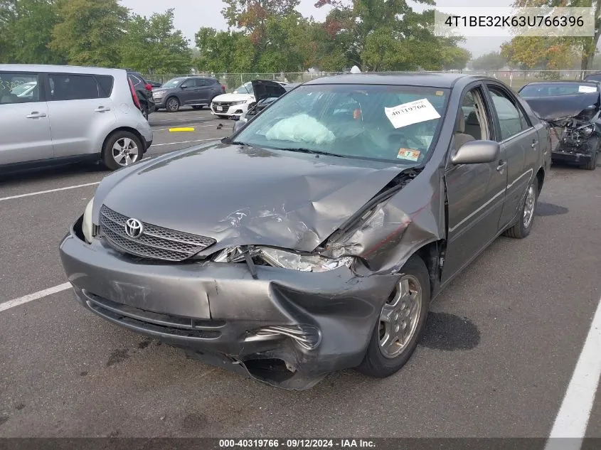 2003 Toyota Camry Le/Xle/Se VIN: 4T1BE32K63U766396 Lot: 40319766