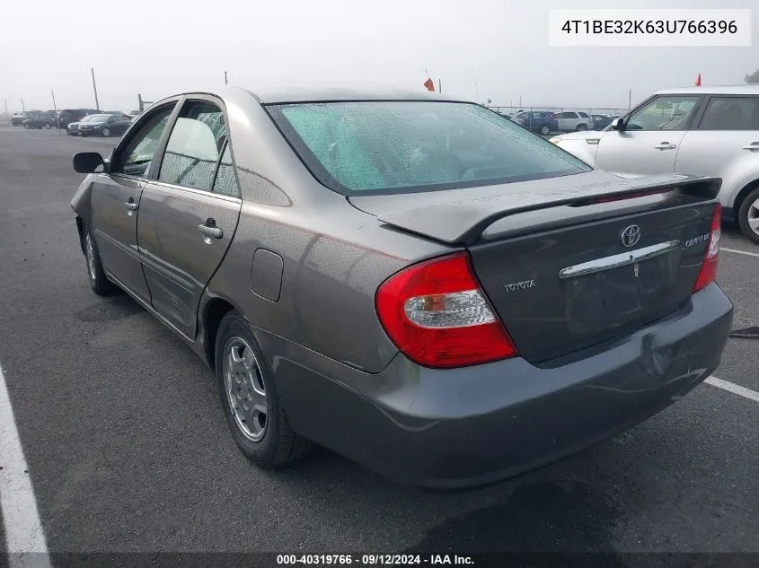 2003 Toyota Camry Le/Xle/Se VIN: 4T1BE32K63U766396 Lot: 40319766