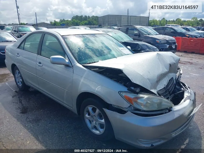 2003 Toyota Camry Le/Xle/Se VIN: 4T1BE32K83U164597 Lot: 40327527