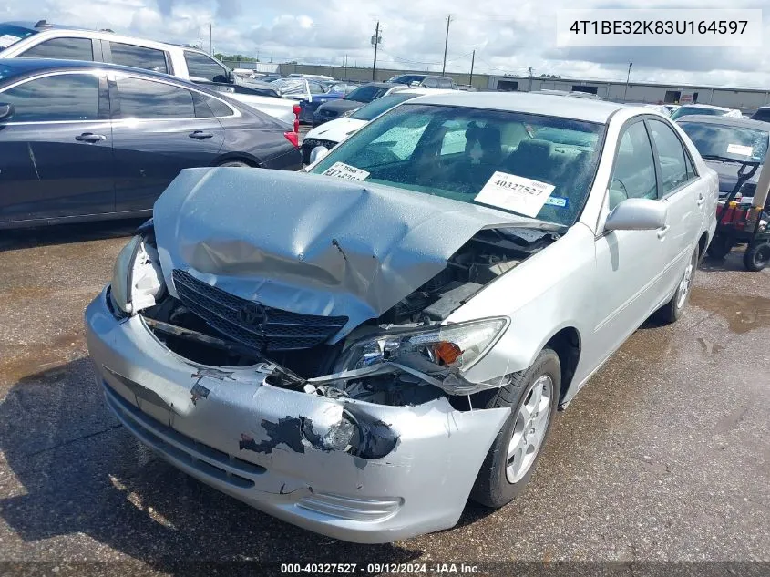 2003 Toyota Camry Le/Xle/Se VIN: 4T1BE32K83U164597 Lot: 40327527