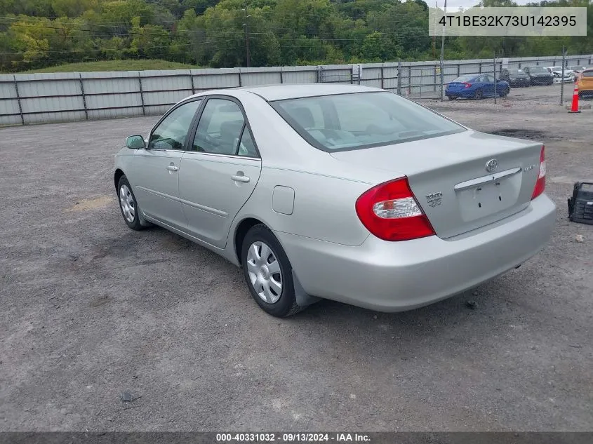 2003 Toyota Camry Le/Xle/Se VIN: 4T1BE32K73U142395 Lot: 40331032