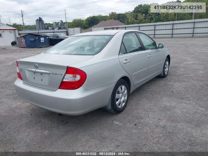 2003 Toyota Camry Le/Xle/Se VIN: 4T1BE32K73U142395 Lot: 40331032