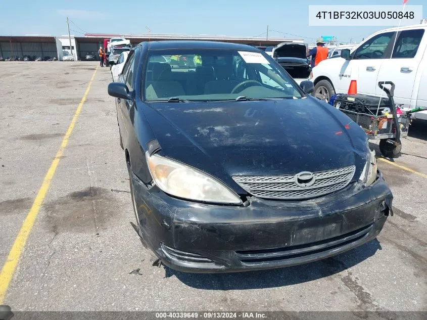 4T1BF32K03U050848 2003 Toyota Camry Le