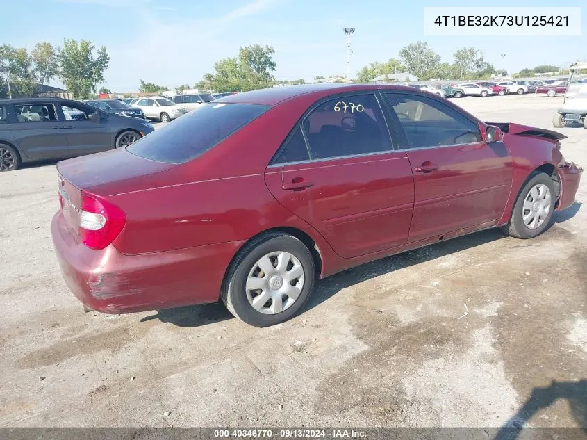 2003 Toyota Camry Le VIN: 4T1BE32K73U125421 Lot: 40346770