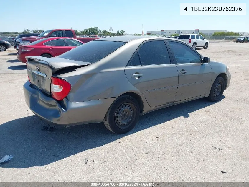 2003 Toyota Camry Le VIN: 4T1BE32K23U762376 Lot: 40354708