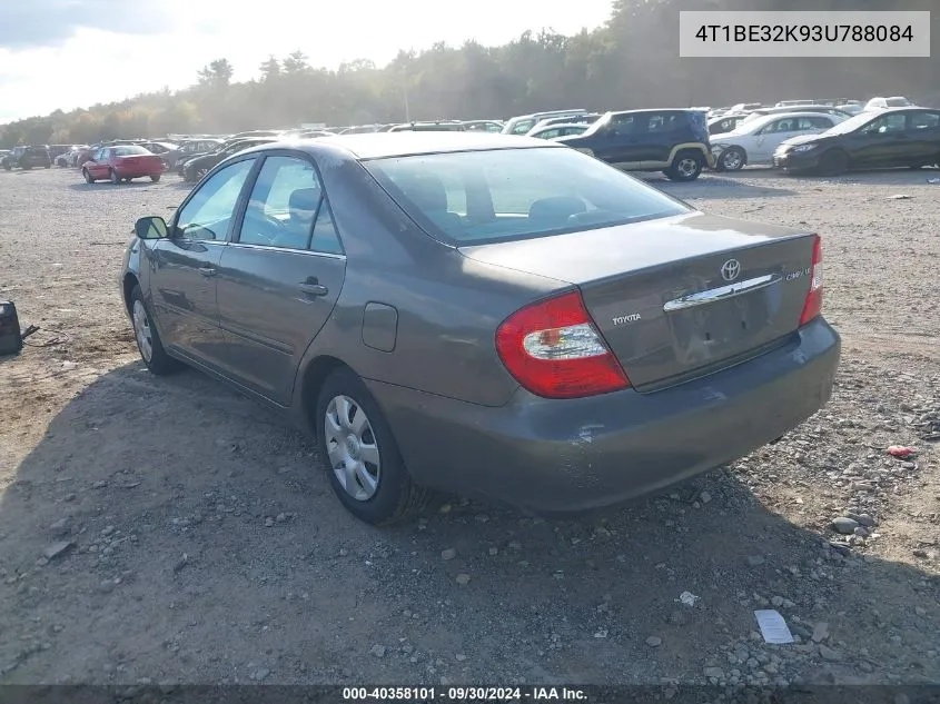 2003 Toyota Camry Le VIN: 4T1BE32K93U788084 Lot: 40358101