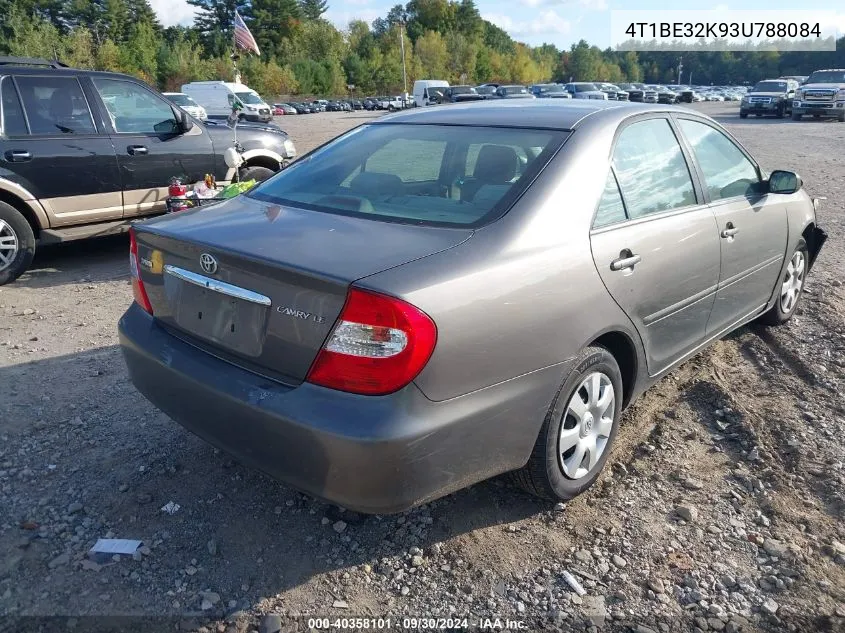 2003 Toyota Camry Le VIN: 4T1BE32K93U788084 Lot: 40358101