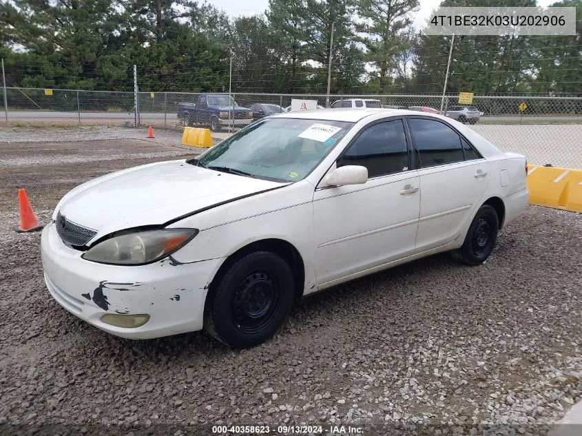 2003 Toyota Camry Le VIN: 4T1BE32K03U202906 Lot: 40358623