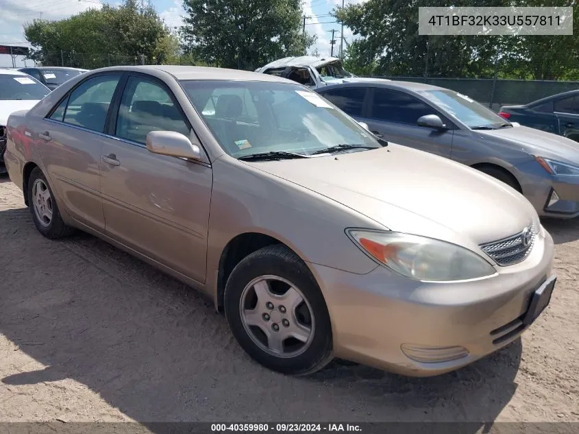 2003 Toyota Camry Le VIN: 4T1BF32K33U557811 Lot: 40359980