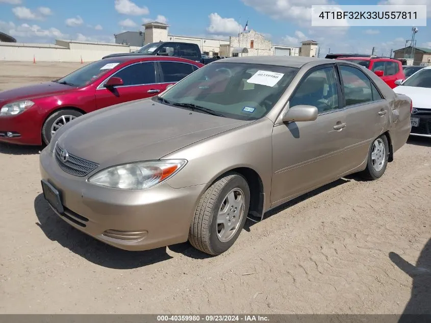 2003 Toyota Camry Le VIN: 4T1BF32K33U557811 Lot: 40359980