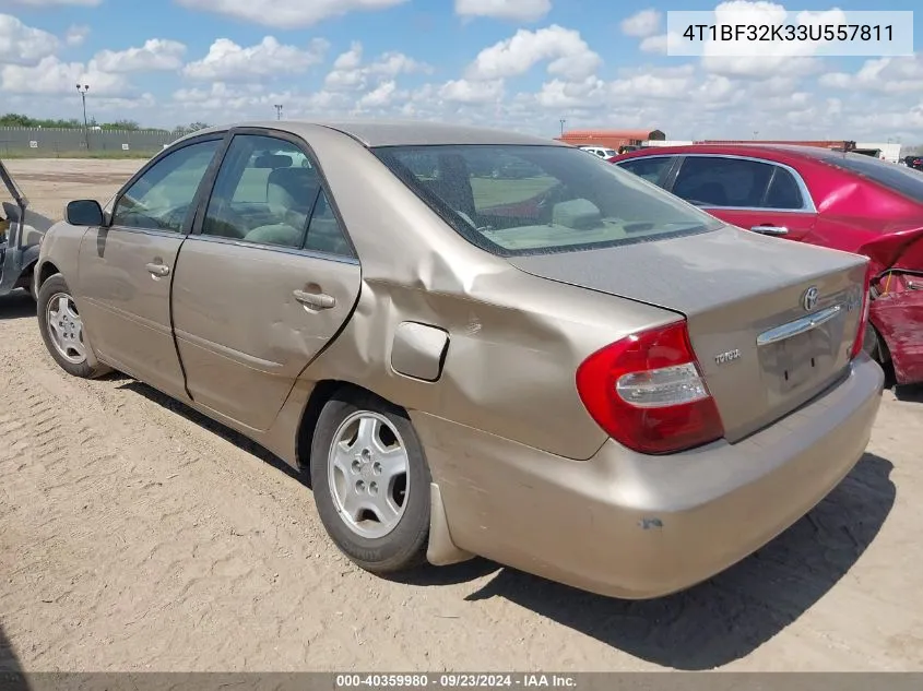 2003 Toyota Camry Le VIN: 4T1BF32K33U557811 Lot: 40359980