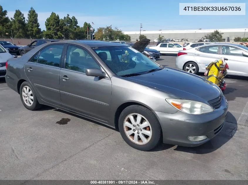 2003 Toyota Camry Xle VIN: 4T1BE30K33U667036 Lot: 40381991