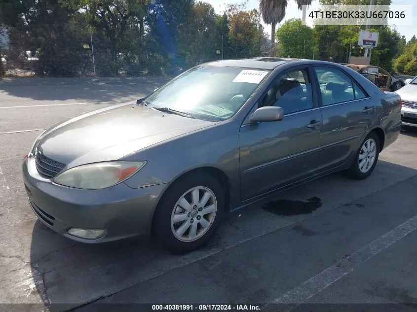 2003 Toyota Camry Xle VIN: 4T1BE30K33U667036 Lot: 40381991