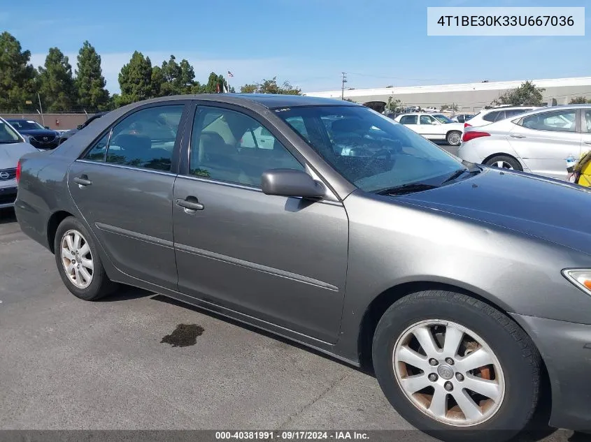 2003 Toyota Camry Xle VIN: 4T1BE30K33U667036 Lot: 40381991