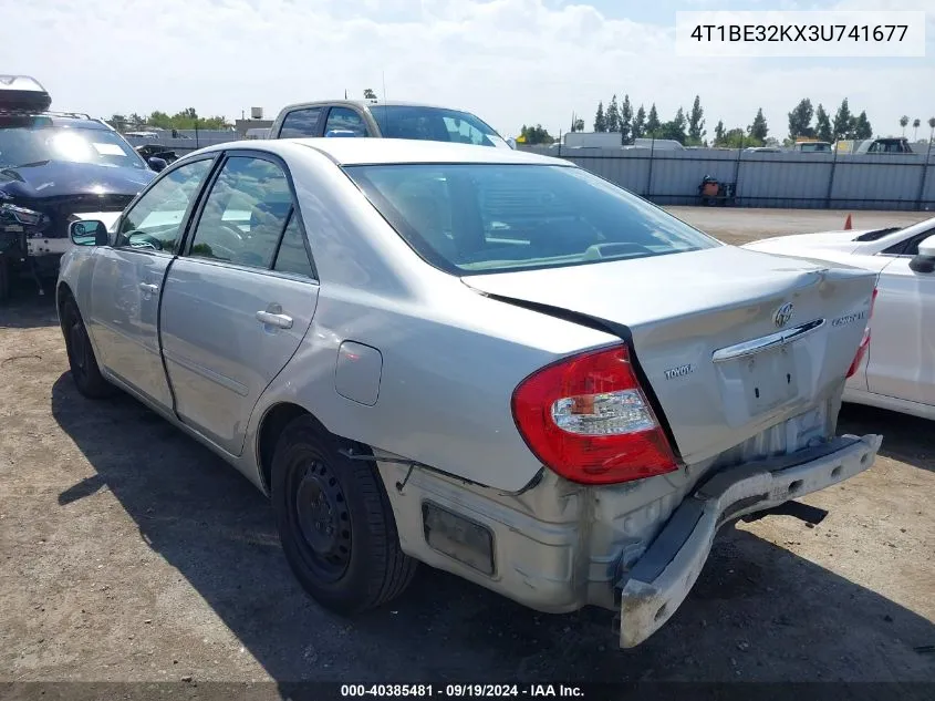 2003 Toyota Camry Le VIN: 4T1BE32KX3U741677 Lot: 40385481