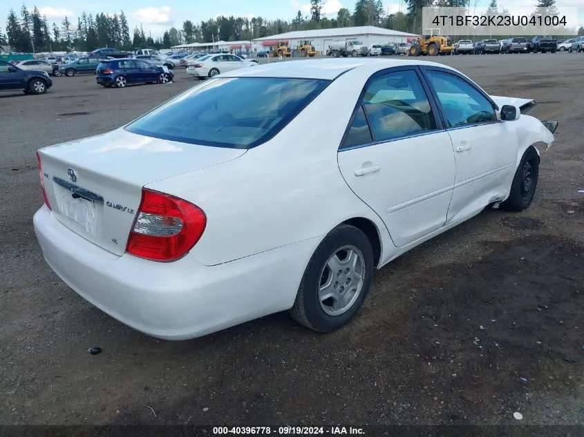 2003 Toyota Camry Le V6 VIN: 4T1BF32K23U041004 Lot: 40396778